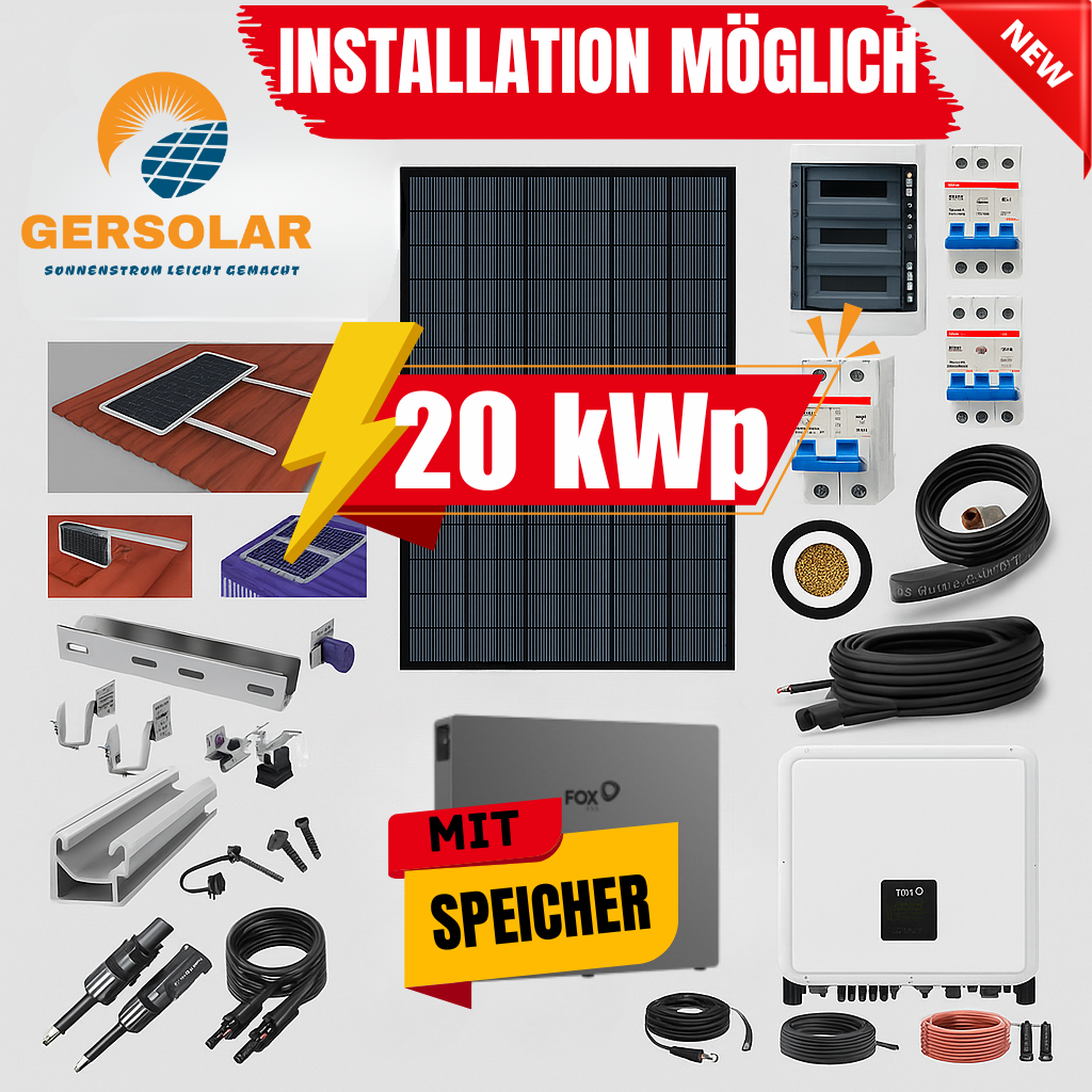 20 kw solaranlage mit speicher