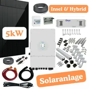 5 kWp PV-Anlage Komplettset-Full Black Solarmodule & Montagesystem