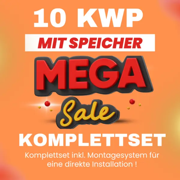 FOX 10 kW Solaranlage Komplettset Glas/Glas Full Black Solarmodule