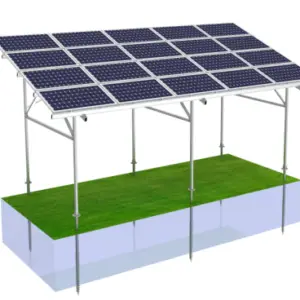120 kWp Freiflächen-PV-Anlage Komplettset – 220 Solarmodule & Hybrid-Wechselrichter